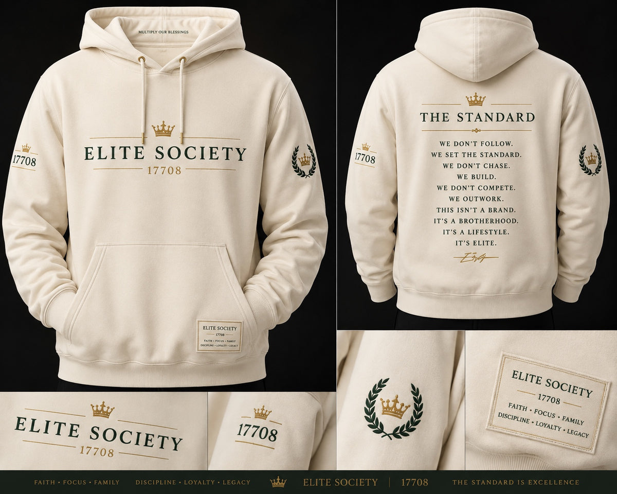 Elite Society The Standard cream hoodie